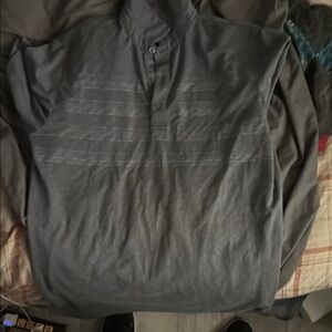 Gray Button-Up Shirt